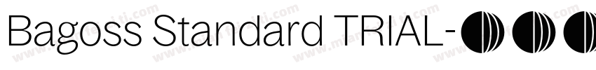 Bagoss Standard TRIAL字体转换